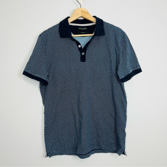 Geo Printed Luxury Touch Soft Standard Cotton Polo M - Picture 2 of 7